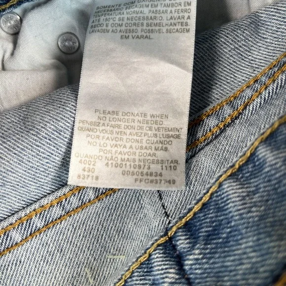 VTG Levis 505 Jeans Mens 36x30 Straight Fit Classic Denim Medium Wash - Picture 7 of 11